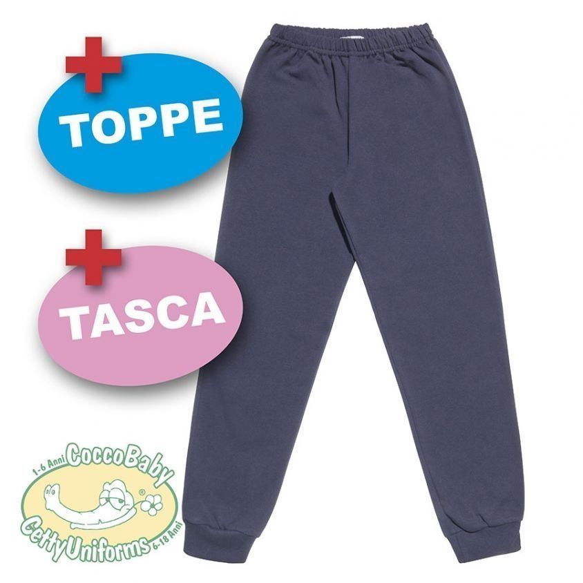 Pantaloni basic in cotone bambino